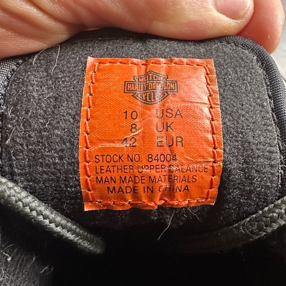 Harley-Davidson Black Leather Riding Boots | Lace-Up Motorcycle Women 10 - Picture 7 of 13